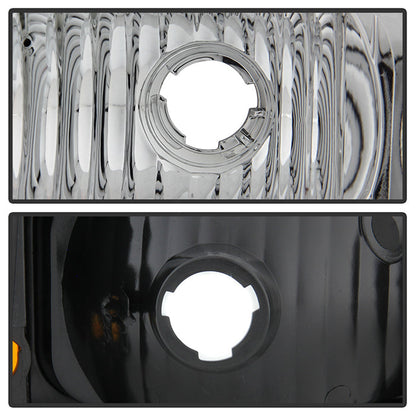 SPYDER Xtune Chevy Silverado 03-06 Bumper Lights Amber Reflector Chrome CBL-JH-CSIL03-AM-E 5079299