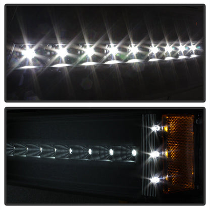 SPYDER Xtune Chevy 02-06 Chevy Silverado (Excl Body Cladding) LED Bumper Lights Black CBL-JH-CSIL03-LED-BK 9027987