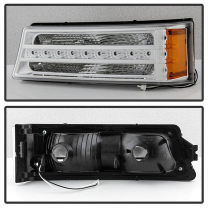 SPYDER xTune 03-06 Chevy Silverado (w/o Body Cladding) LED Bumper Lights - Chrm (CBL-JH-CSIL03-LED-C) 9032929