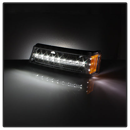 SPYDER xTune 03-06 Chevy Silverado (w/o Body Cladding) LED Bumper Lights - Chrm (CBL-JH-CSIL03-LED-C) 9032929