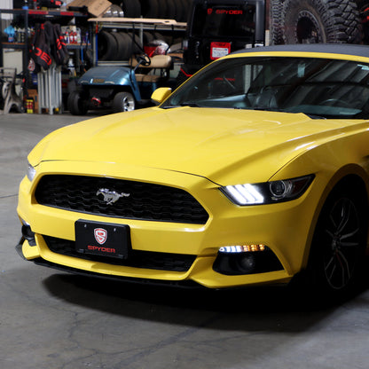 Spyder 15-16 Ford Mustang LED DRL - Smoke (CBL-YD-FM15-LED-SM) 5082527