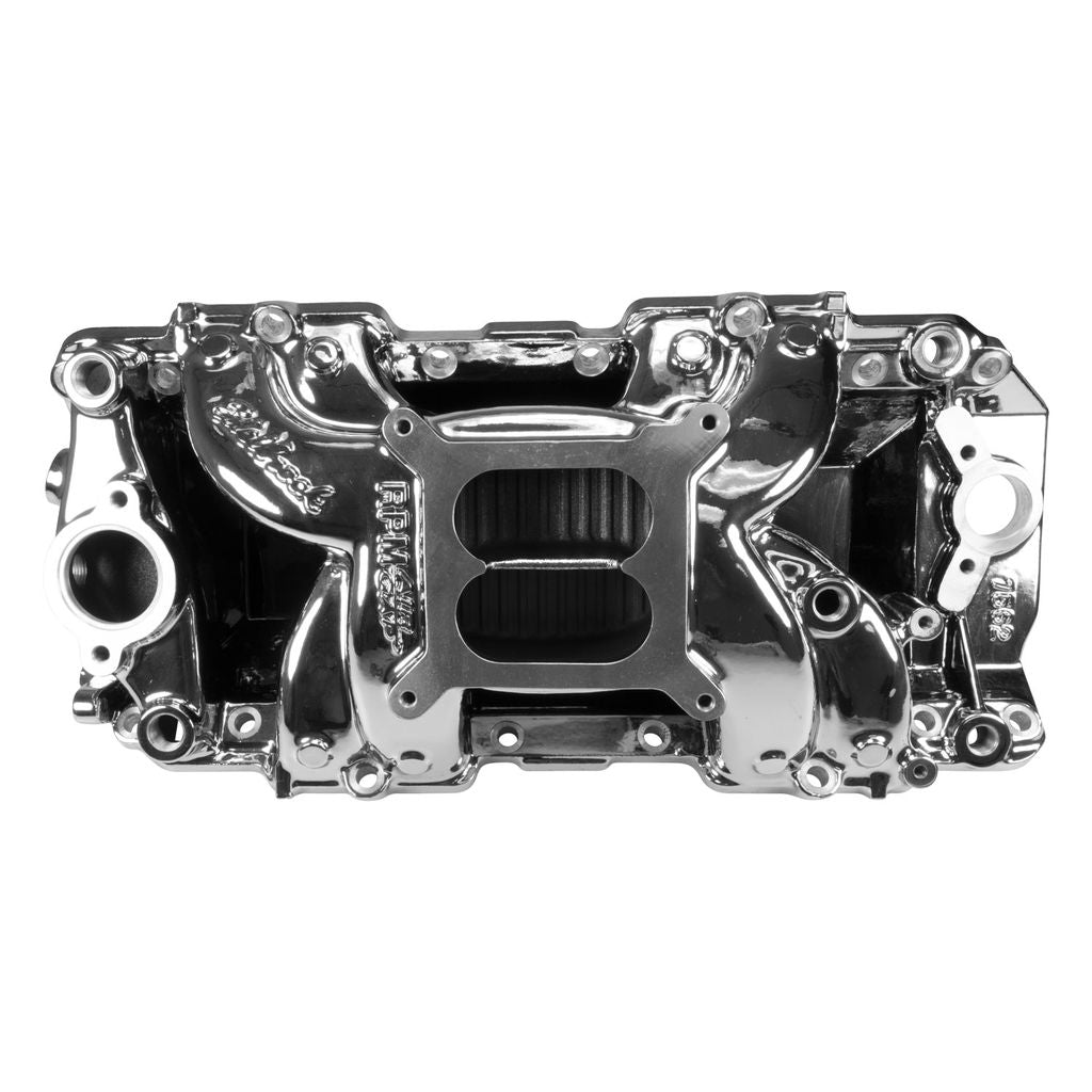 Edelbrock Chevy Big Block RPM Air-Gap 2-R Intake Manifold - Chrome Plasma Finish 7562-CP