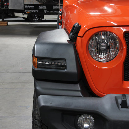SPYDER 18-20 Jeep Wrangler Front Fender LED Lights - Black (CCL-YD-JW18-SEQ-BK) 5088543