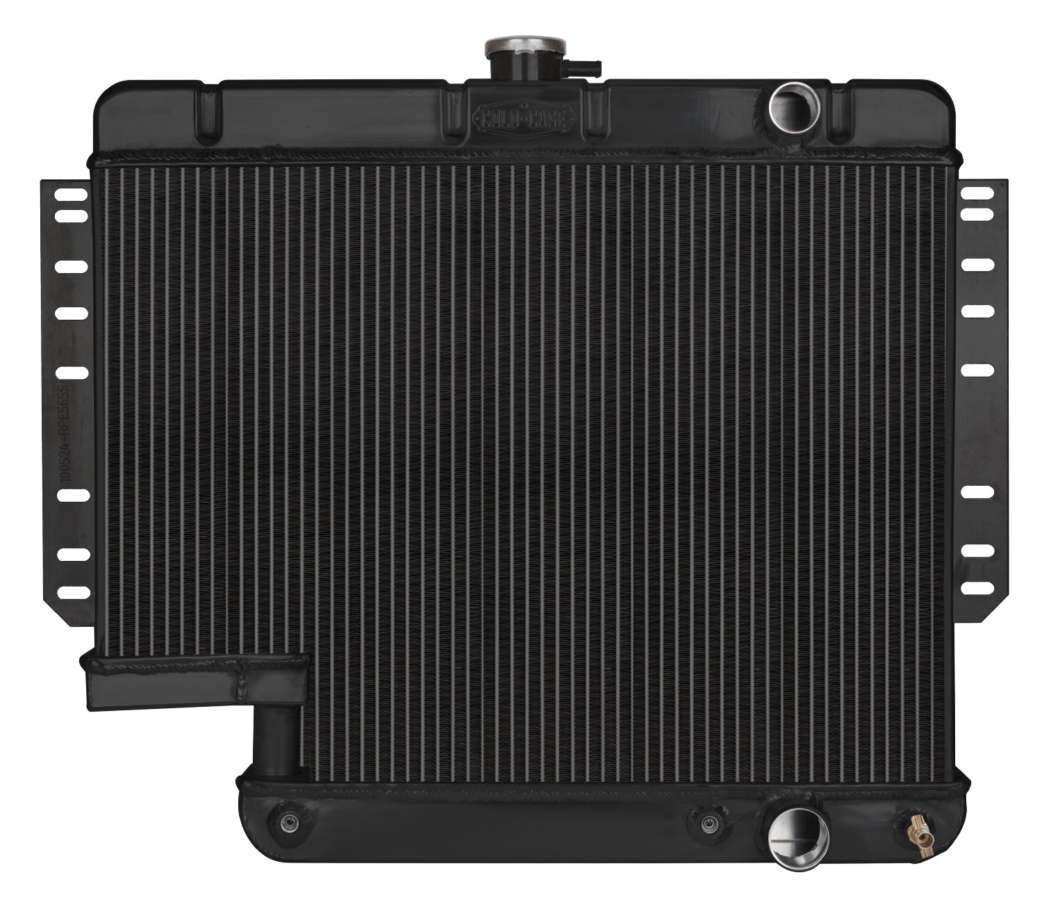 Cold Case Radiators 61-65 Impala Radiator w/500 Steering Box Black Radiators Radiators main image