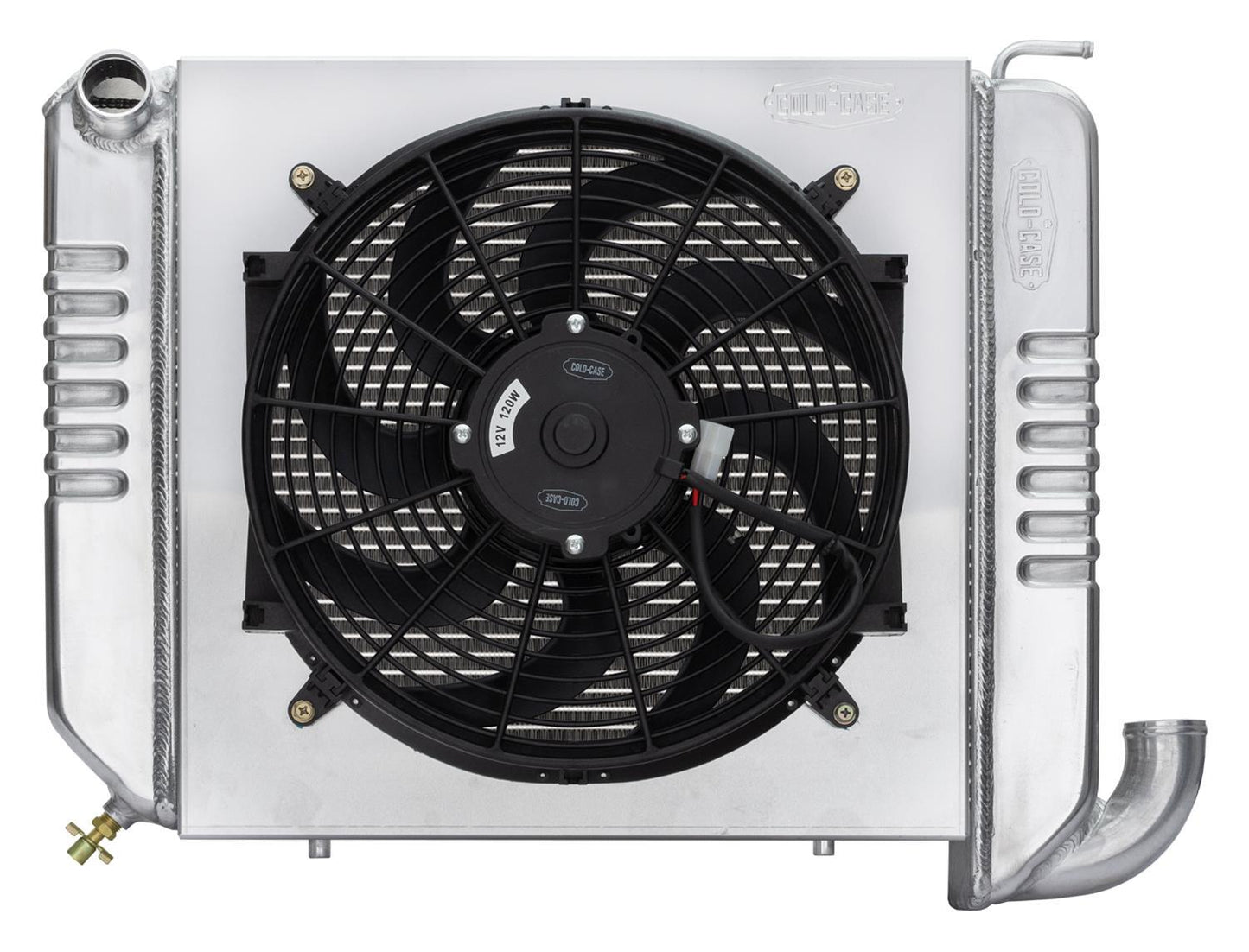 COLD CASE RADIATORS 63-64 Corvette Radiator w/ 16in Fan Kit Heating and Cooling Radiators main image