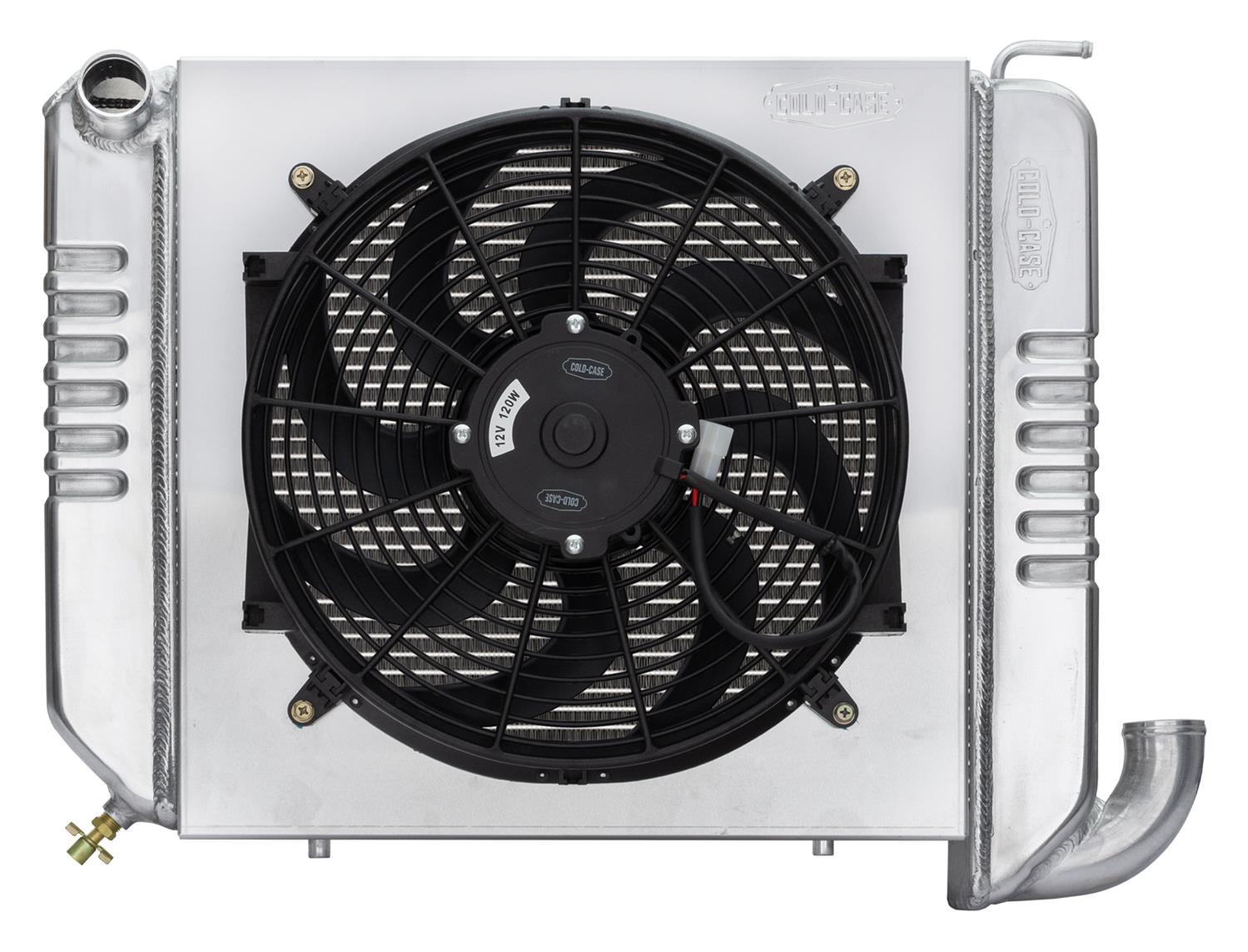 COLD CASE RADIATORS 63-64 Corvette Radiator w/ 16in Fan Kit Heating and Cooling Radiators main image