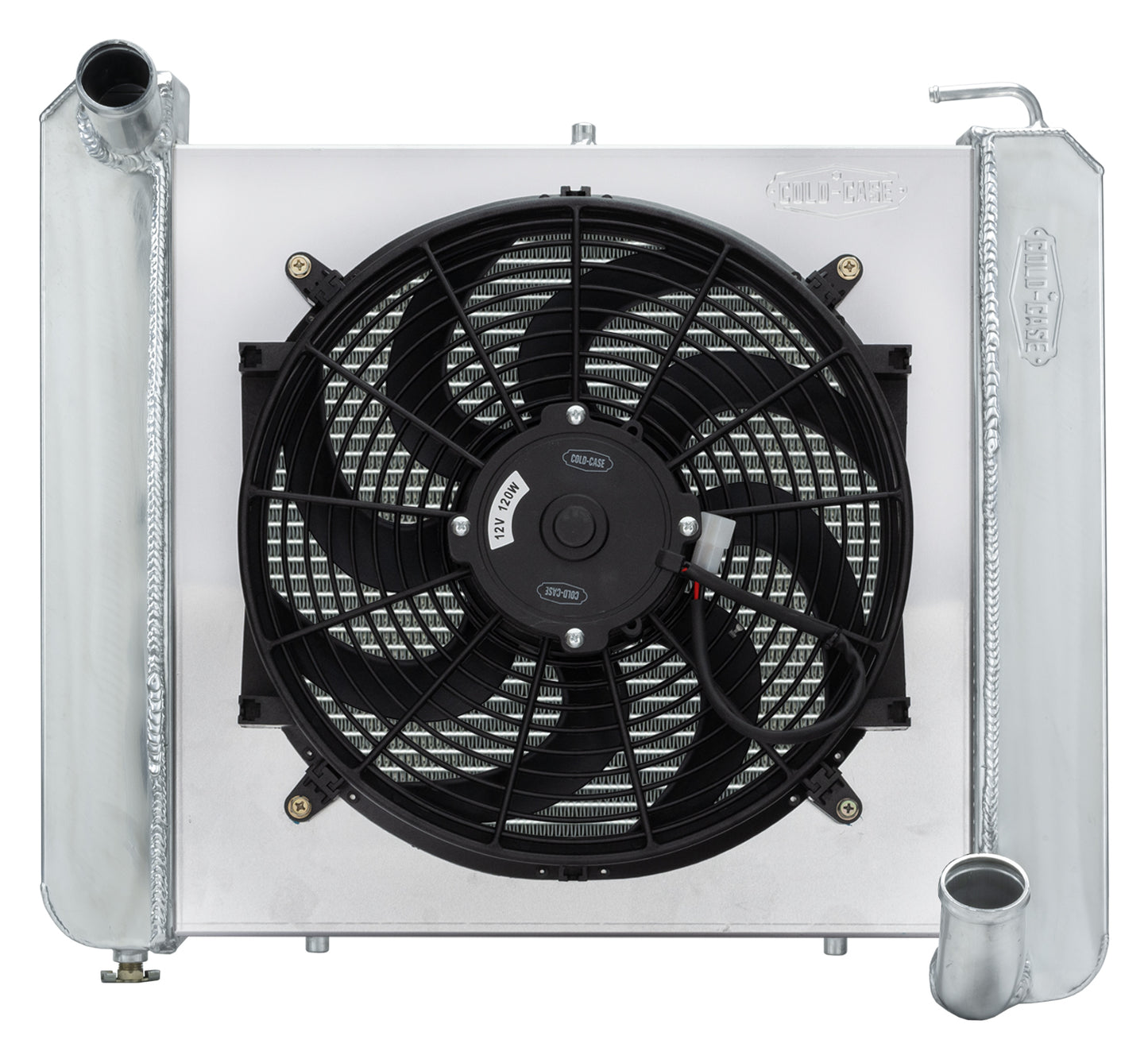 COLD CASE RADIATORS 61-62 Corvette Radiator w/ 16in Fan Kit Heating and Cooling Radiators main image