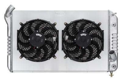COLD CASE RADIATORS 69-72 Corvette Radiator w/ 12in Dual Fan Kit Heating and Cooling Radiators main image