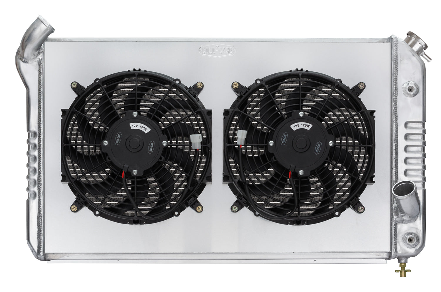 COLD CASE RADIATORS 69-72 Corvette Radiator w/ Dual 12in Fan Kit Heating and Cooling Radiators main image