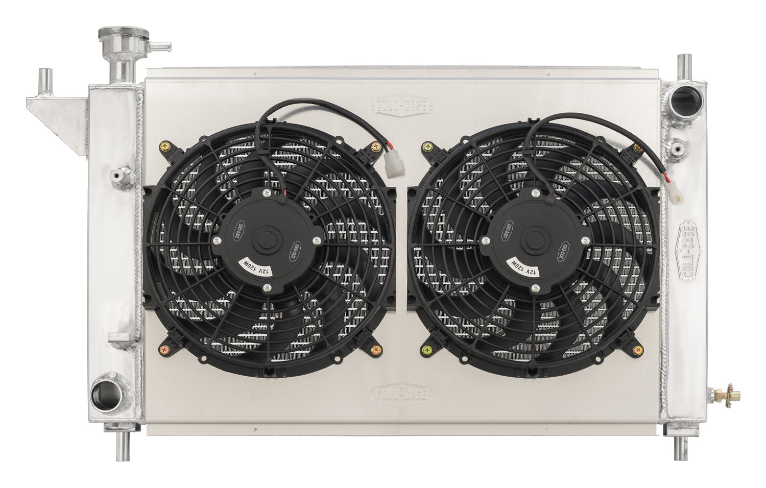 COLD CASE RADIATORS 94-96 Mustang Radiator w/12in Dual Fans Kit Heating and Cooling Radiators main image