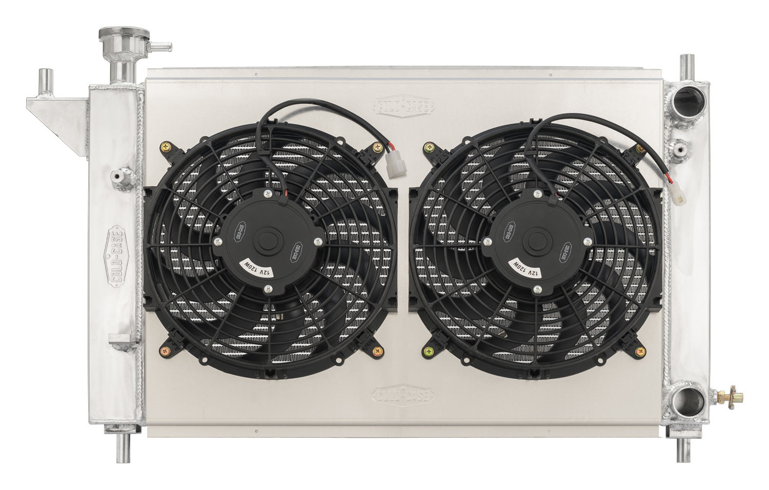 COLD CASE RADIATORS 94-96 Mustang Radiator w/12in Dual Fans Kit Heating and Cooling Radiators main image