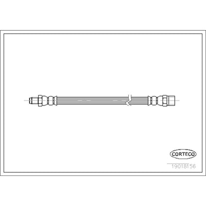 Corteco Brake Hydraulic Hose 19018156