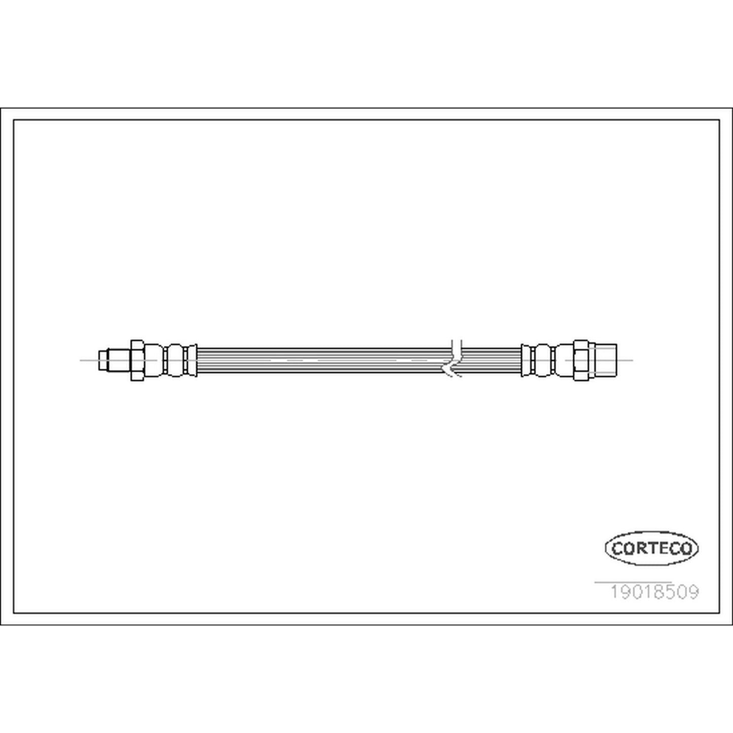 Corteco Brake Hydraulic Hose 19018509