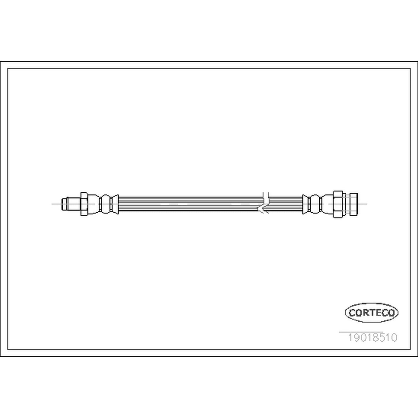 Corteco Brake Hydraulic Hose 19018510