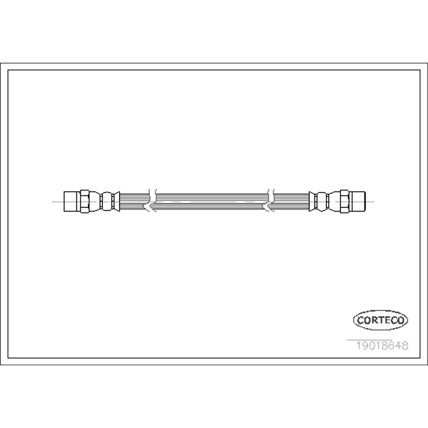 Corteco Brake Hydraulic Hose 19018648