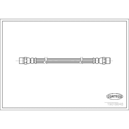 Corteco Brake Hydraulic Hose 19018648