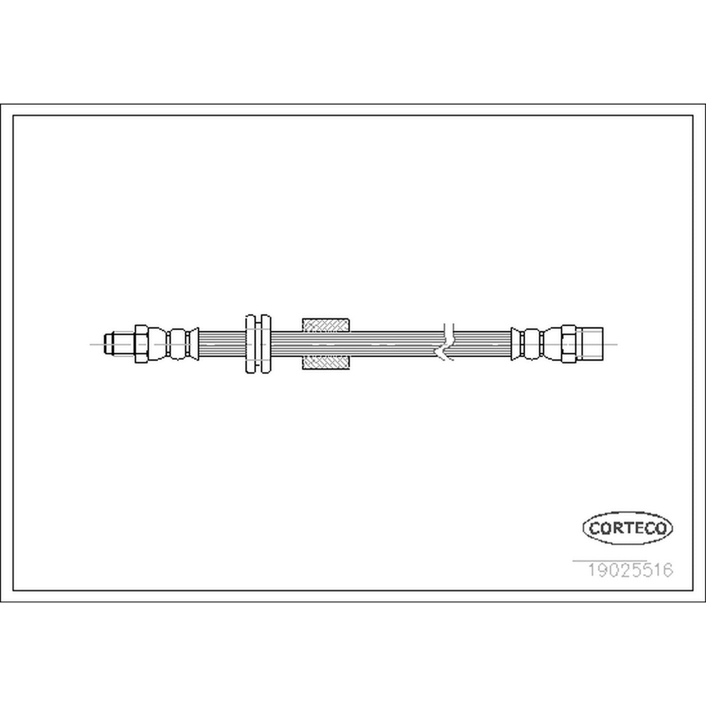 Corteco Brake Hydraulic Hose 19025516