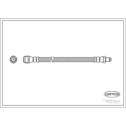 Corteco Brake Hydraulic Hose 19025825