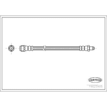 Corteco Brake Hydraulic Hose 19025905