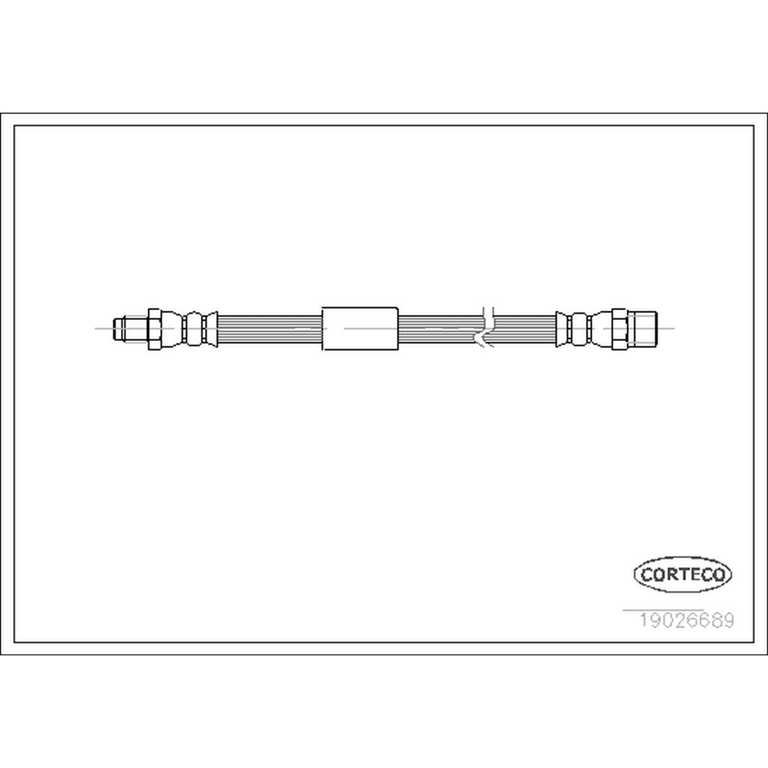 Corteco Brake Hydraulic Hose 19026689