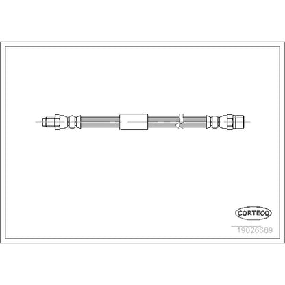 Corteco Brake Hydraulic Hose 19026689