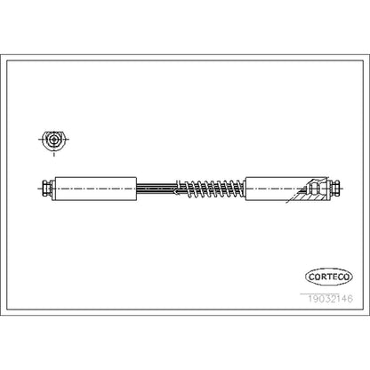 Corteco Brake Hydraulic Hose 19032146