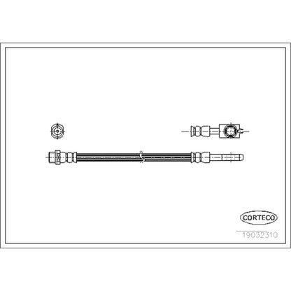 Corteco Brake Hydraulic Hose 19032310