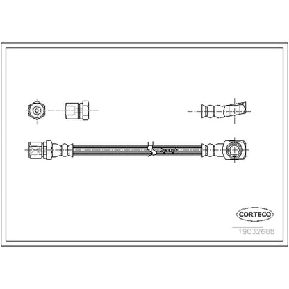 Corteco Brake Hydraulic Hose
