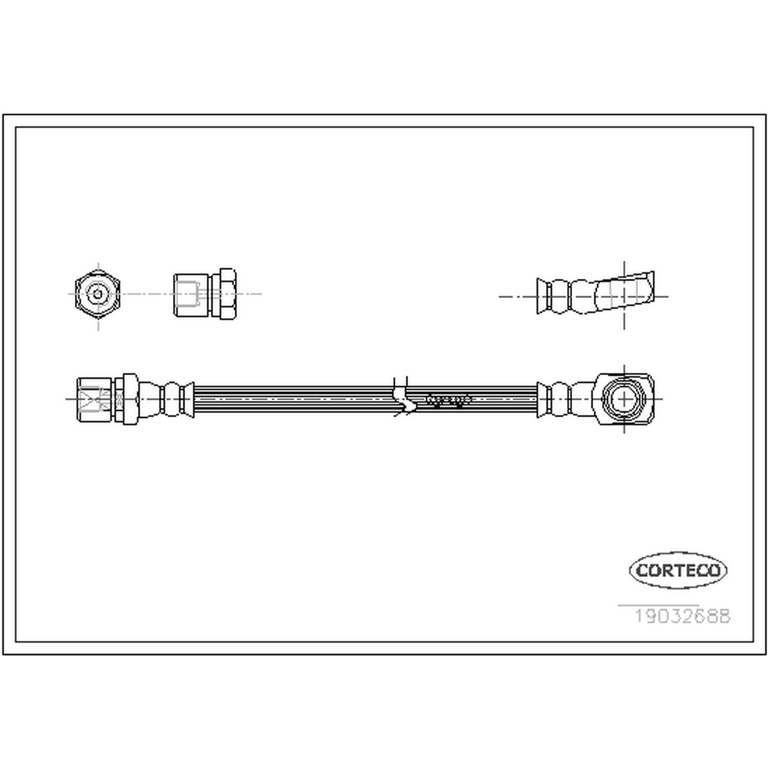 Corteco Brake Hydraulic Hose