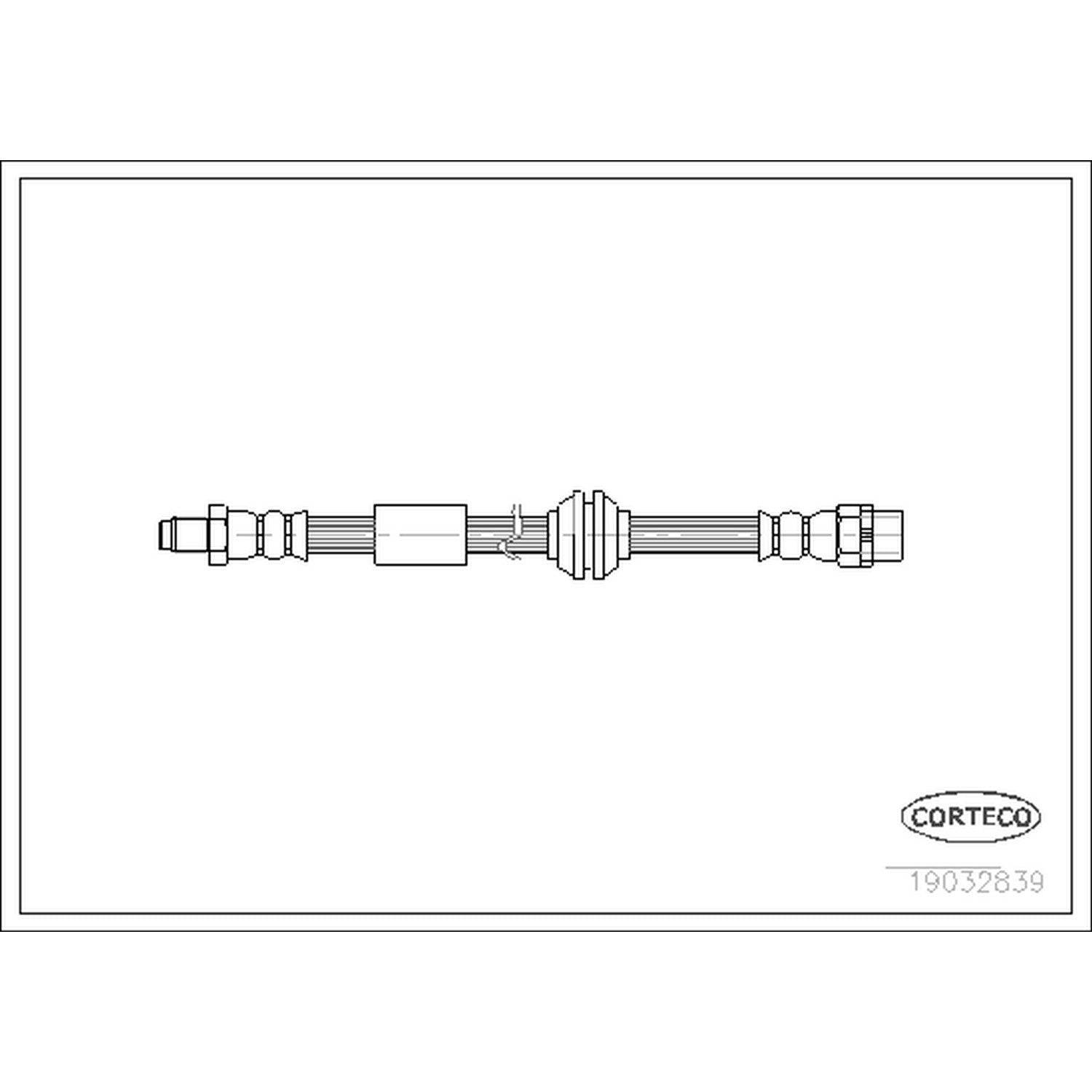 Corteco Brake Hydraulic Hose 19032839