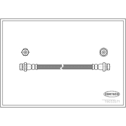 Corteco Brake Hydraulic Hose 19033571