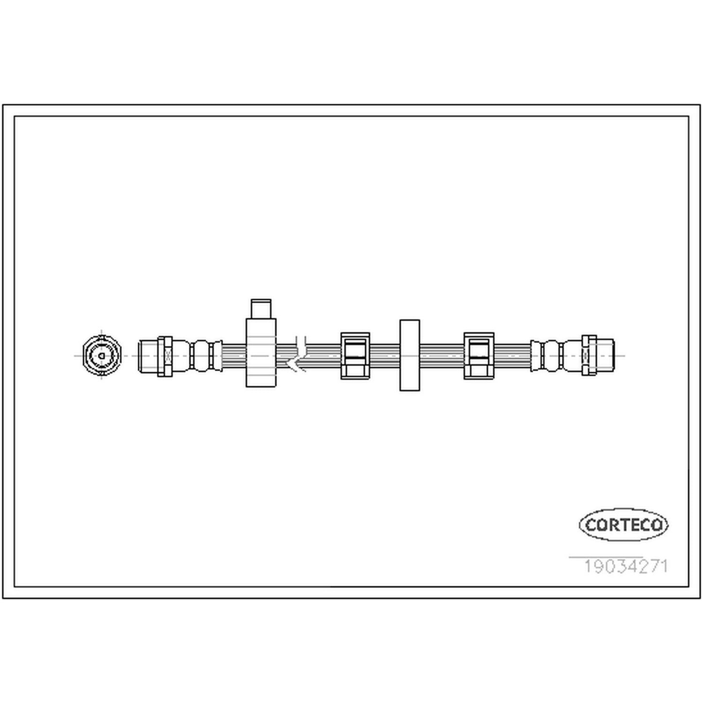Corteco Brake Hydraulic Hose 19034271