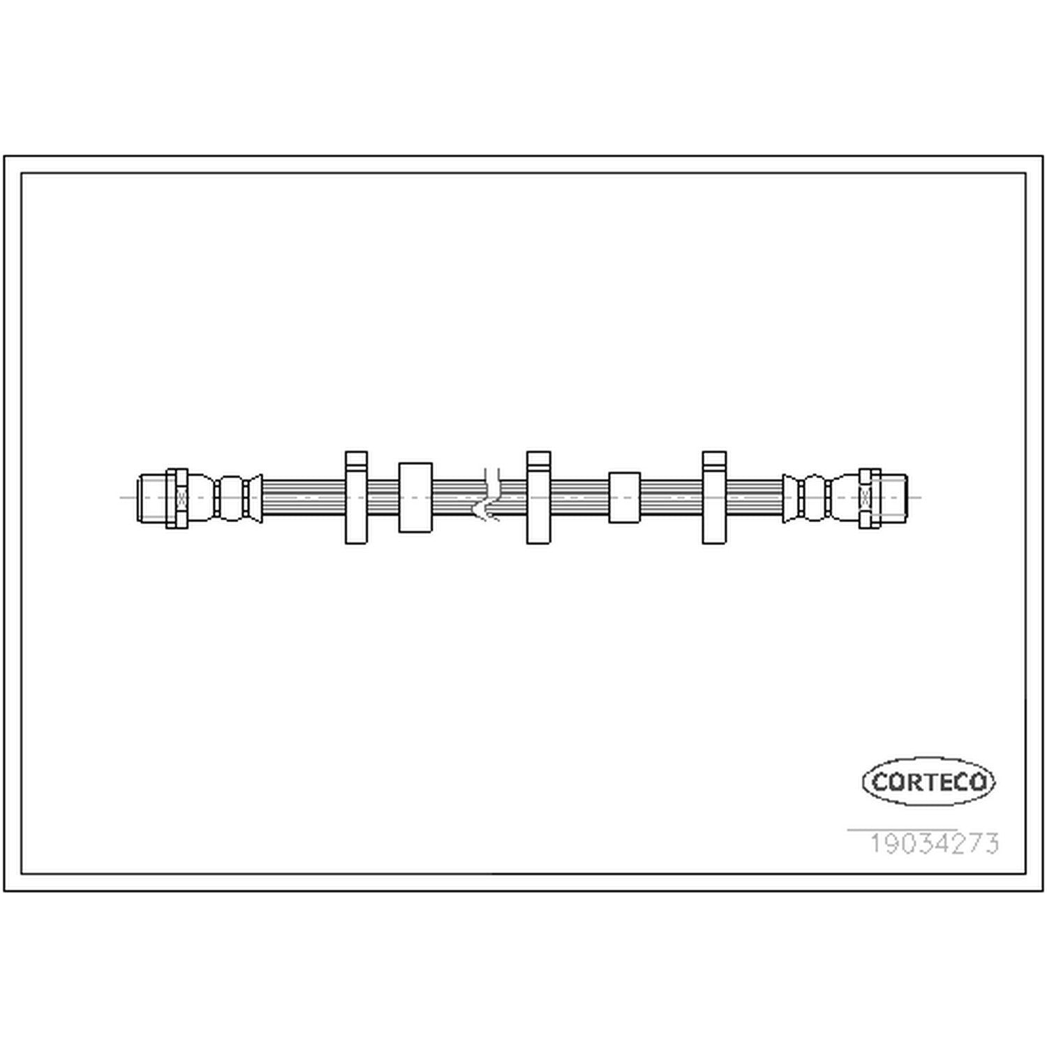 Corteco Brake Hydraulic Hose 19034273