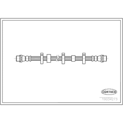 Corteco Brake Hydraulic Hose 19034273