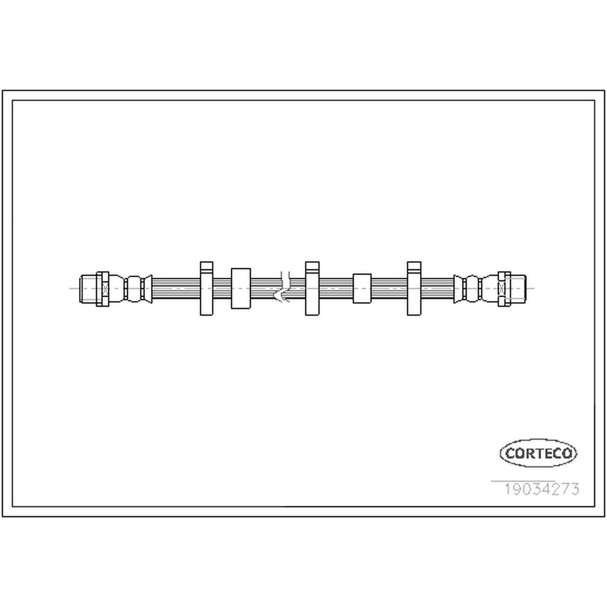 Corteco Brake Hydraulic Hose 19034273