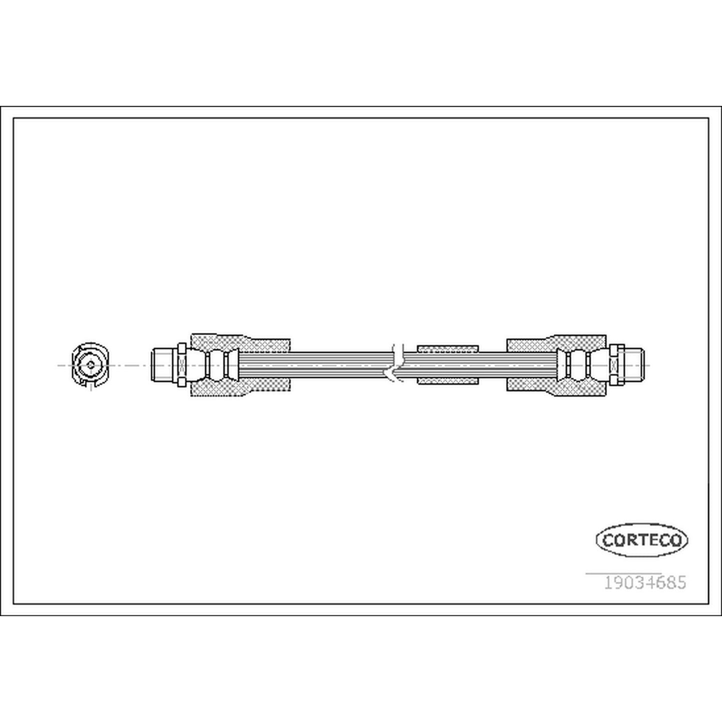 Corteco Brake Hydraulic Hose 19034685