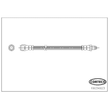 Corteco Brake Hydraulic Hose 19034923