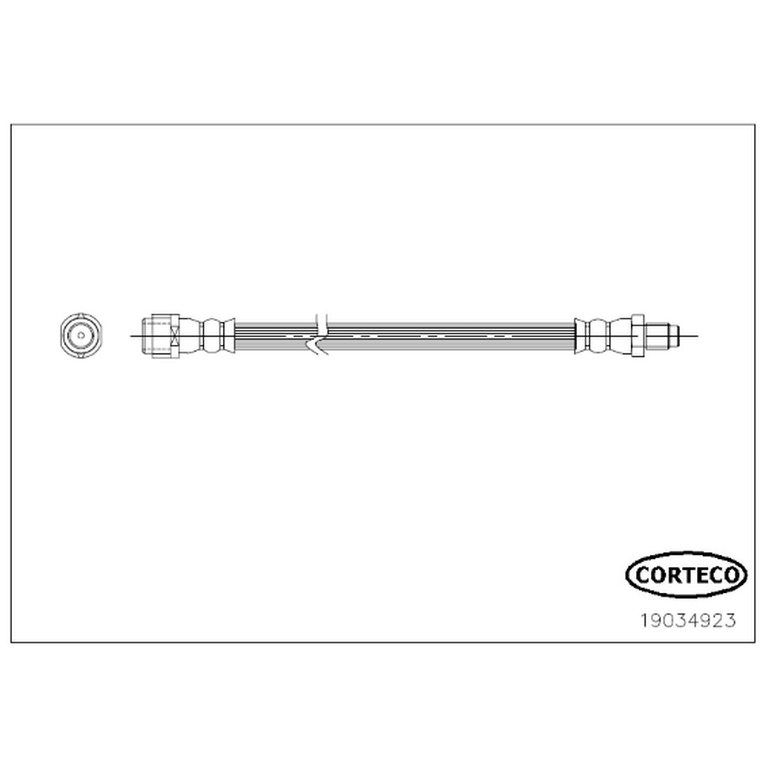 Corteco Brake Hydraulic Hose 19034923