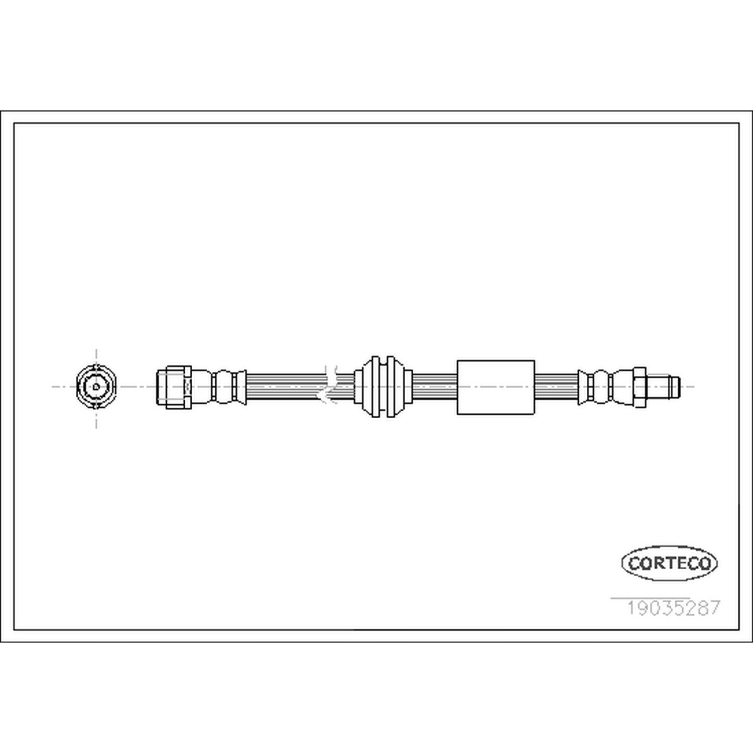 Corteco Brake Hydraulic Hose 19035287