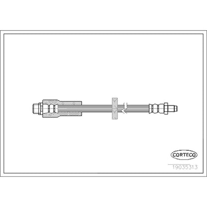 Corteco Brake Hydraulic Hose 19035313
