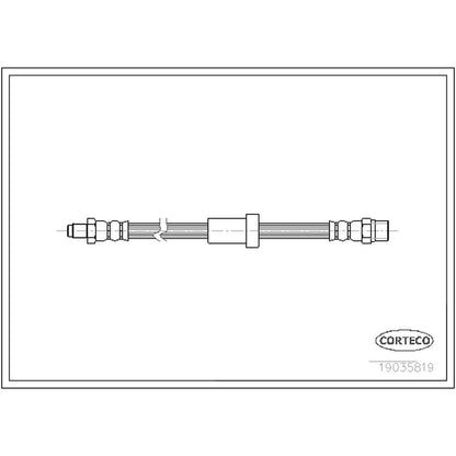 Corteco Brake Hydraulic Hose 19035819