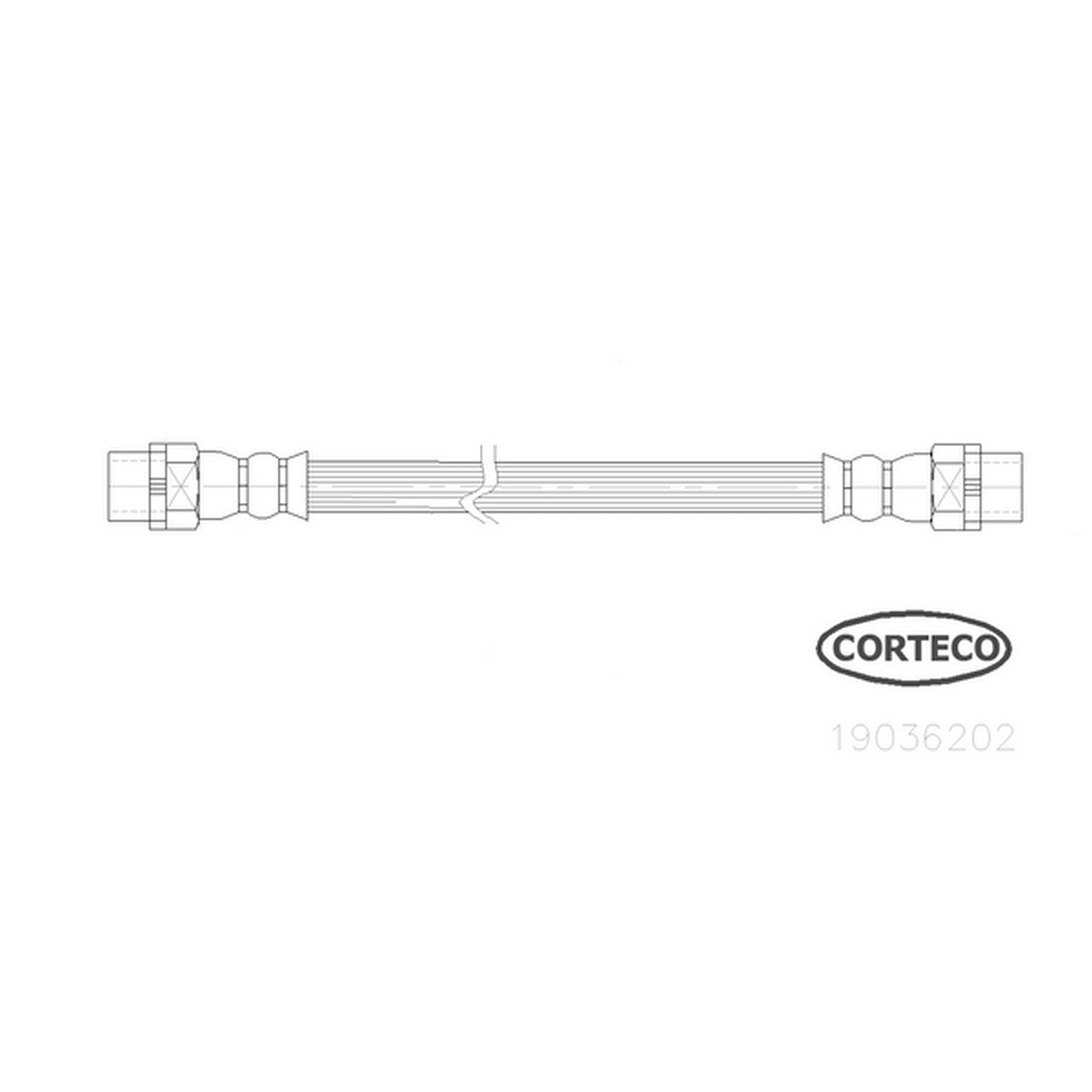 Corteco Brake Hydraulic Hose 19036202