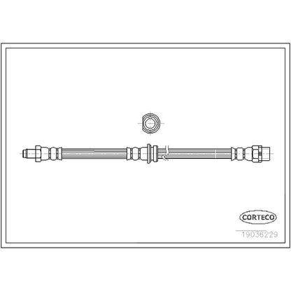 Corteco Brake Hydraulic Hose 19036229