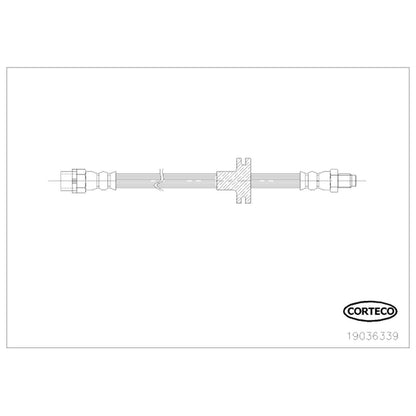 Corteco Brake Hydraulic Hose 19036339