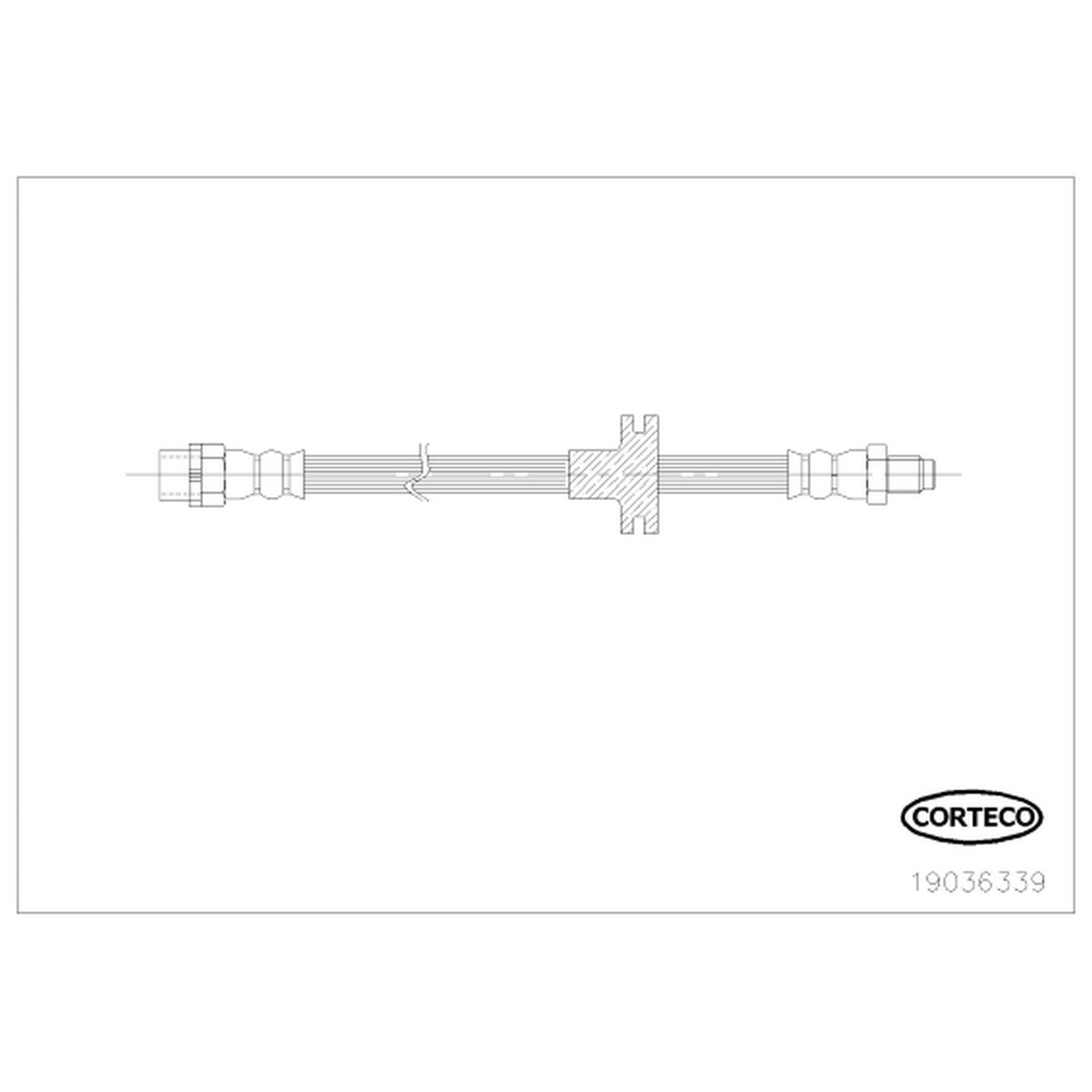 Corteco Brake Hydraulic Hose 19036339