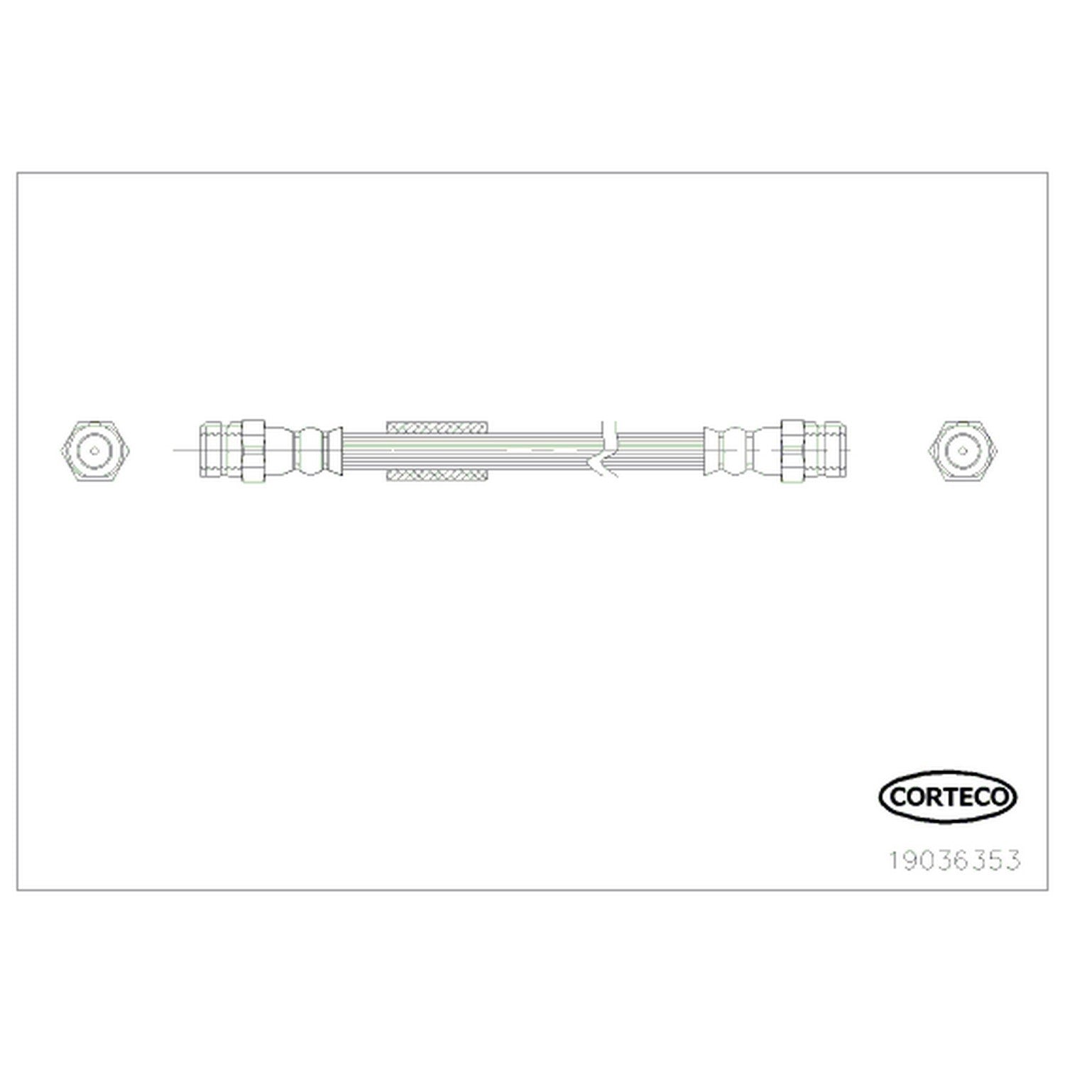Corteco Brake Hydraulic Hose 19036353