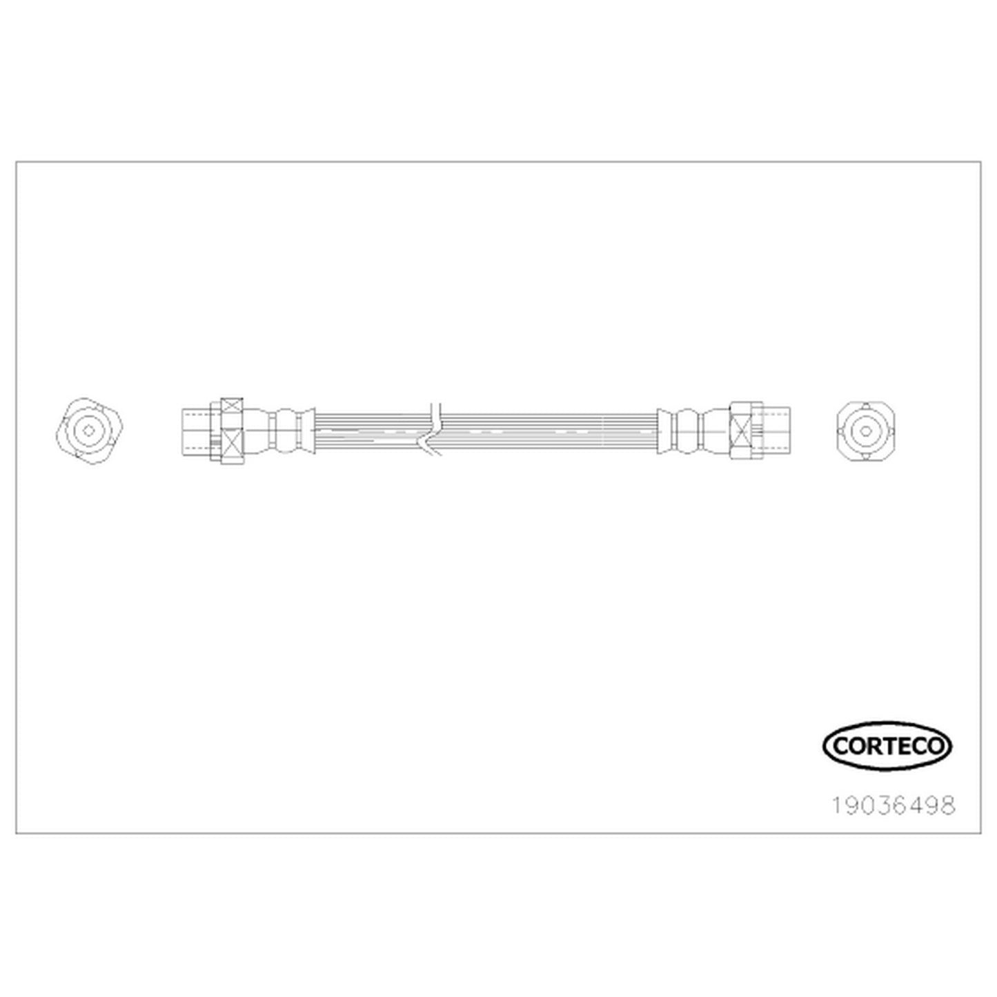 Corteco Brake Hydraulic Hose 19036498