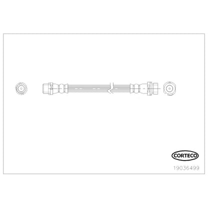 Corteco Brake Hydraulic Hose 19036499