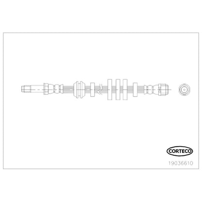 Corteco Brake Hydraulic Hose 19036610