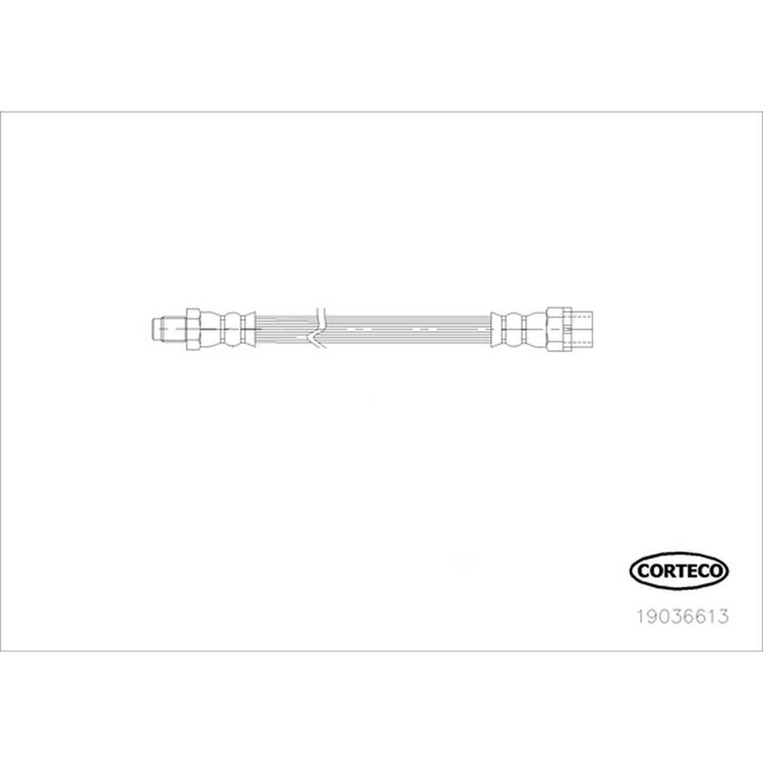 Corteco Brake Hydraulic Hose 19036613